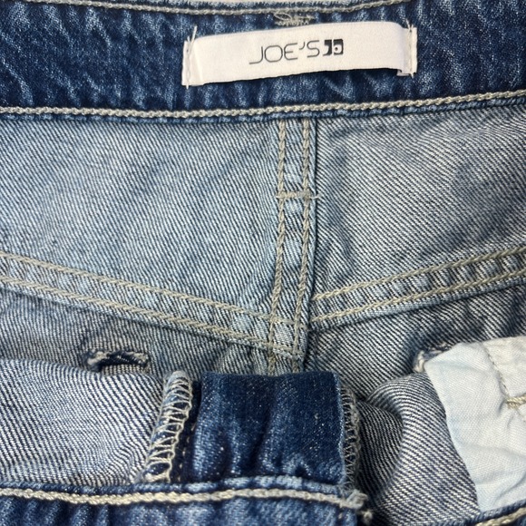 Joes Jeans Flawless Cut Off Shorts Helsinki Blue Denim Raw Hem Size 30 NEW - Picture 8 of 10